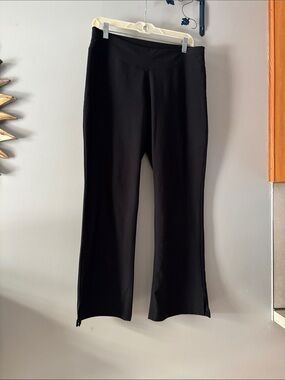 Lucy Black Pull-On Boot-Cut Flare Pants
